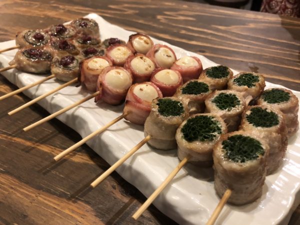 3種類の串焼き写真